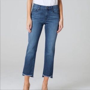 Parker Smith straight leg crop fray hem jeans 28